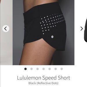 Lululemon Speed Shorts size 6